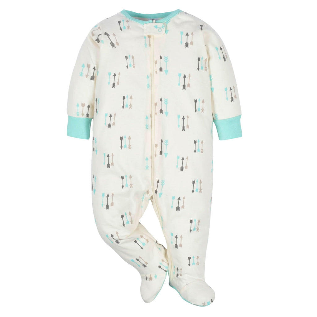 Gerber | Paquete 4 Pijamas Sleep N' Play con Pies Bebé Niño