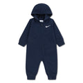 Mono con Capucha y Cremallera Nike Essentials | Rizo Francés | Azul Navy | Bebé/Niño (3M, 6M, y 18M)
