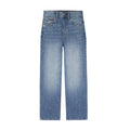 Jean Wide Leg Tiro Alto Tommy Hilfiger | Lavado Azul Claro + Costura Decorativa + Bandera TH | Niña (7T - 16T) (Copia)