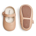 Zapatos de Vestir Antideslizantes de Suela Suave con Velcro para Bebé (Nude) – Félix & Flora