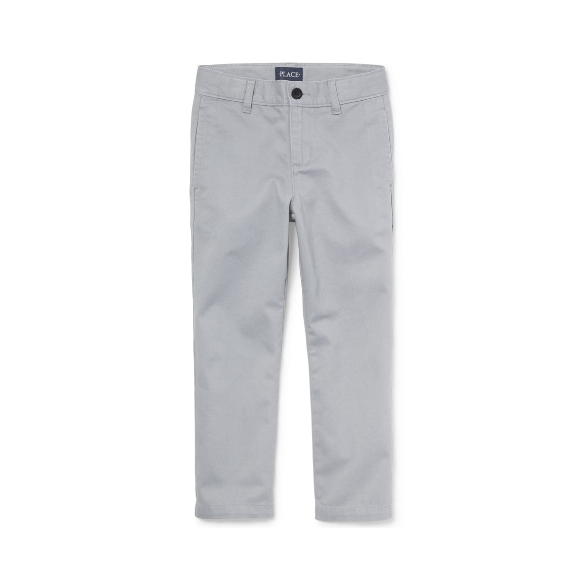 The Children's Place | Pantalón Chino Elástico Slim Gris Fin Gray Niño  (4T - 16T)