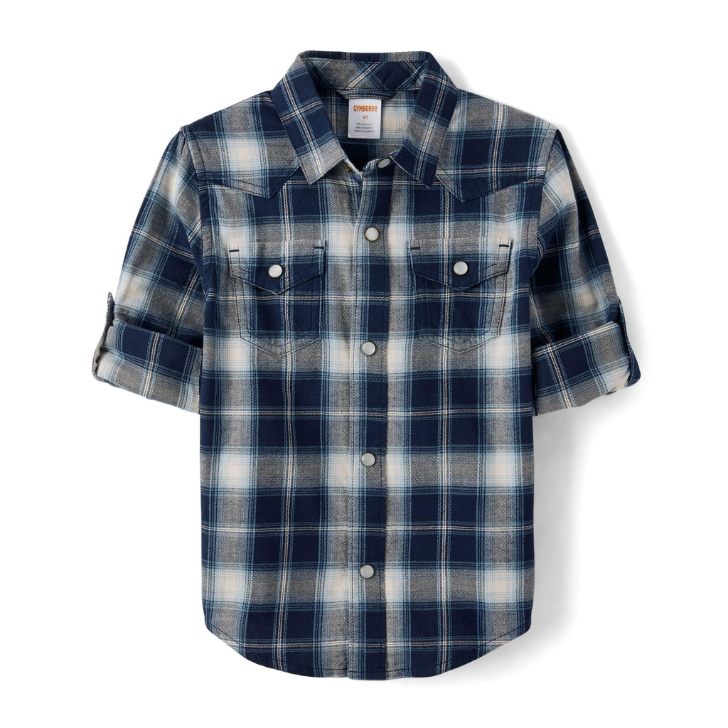Gymboree Camisa de Franela Tartán Manga Larga (2T - 12T)