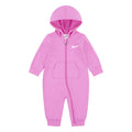 Mono con Capucha y Cremallera Nike Essentials | Rizo Francés | Rosa Fucsia | Bebé/Niña  (3M - 24M)