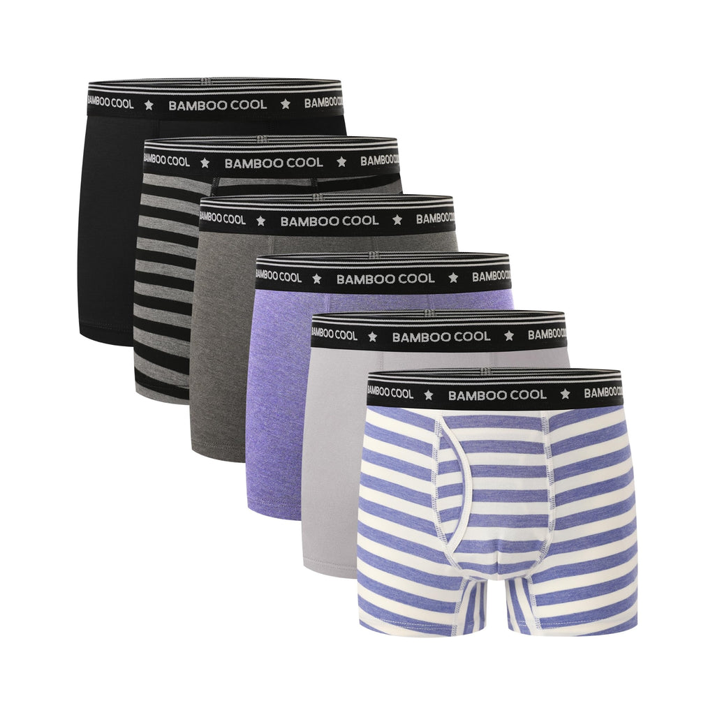 Bamboo Cool | Bóxers Niño Pack 6 Viscosa Bambú Transpirables (6T - 18T)
