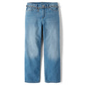 Jean Slouchy The Children's Place | Azul Medio + Cadenón Plateado de Corazones Incluido + 100% Algodón | Niña (6T, 8T, 12T, 14T, y 16T)