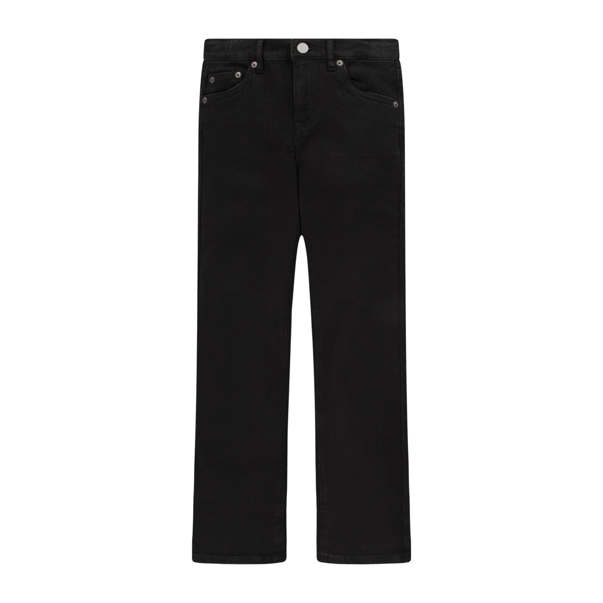 Jean Bootcut Tiro Alto Levi's | Negro Jet Black + Parche Grafito + Cintura Ajustable | Niña (4T - 16T)