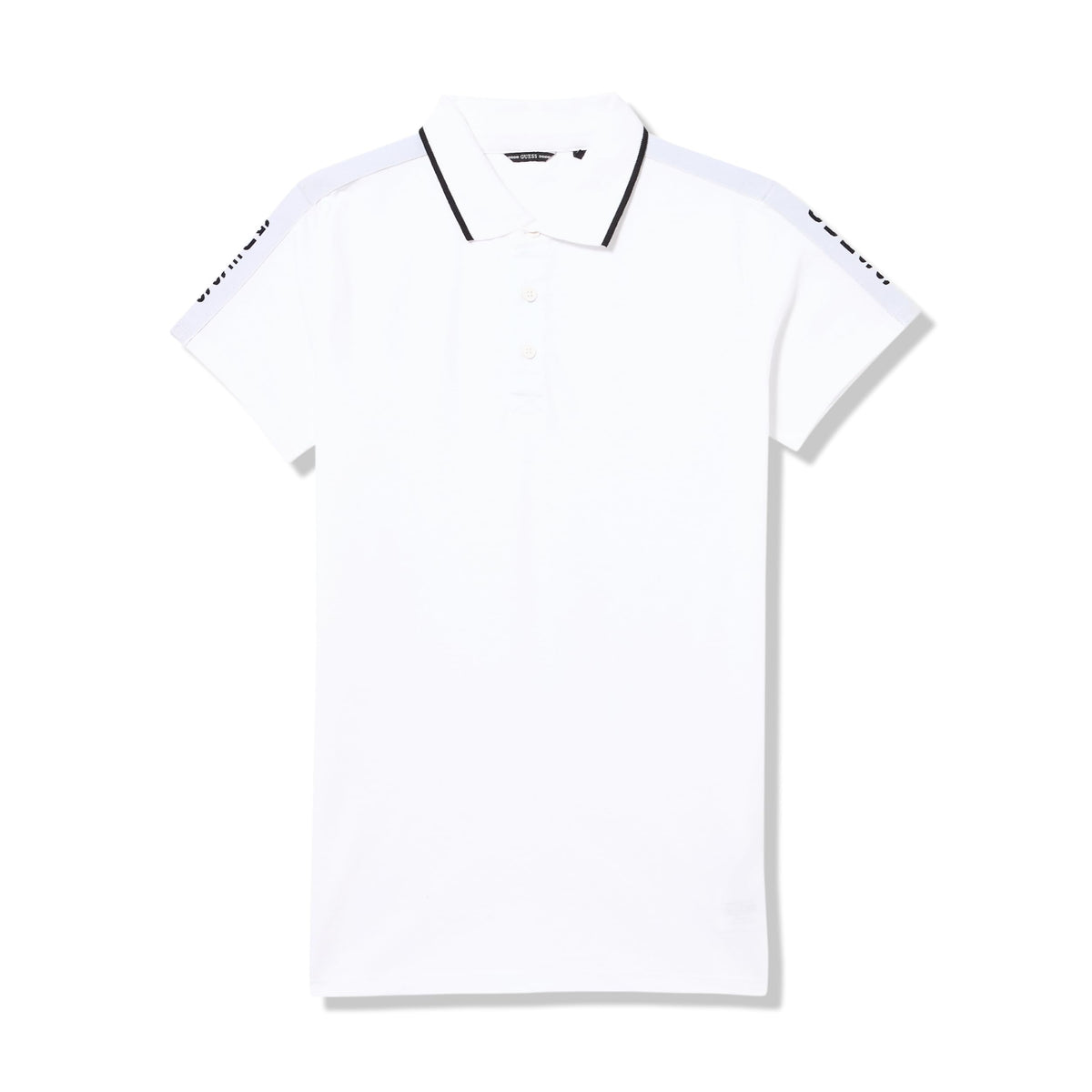GUESS | Polo Algodón Orgánico con Cinta Logo Blanco Niño (8T - 16T)