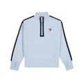 Quarter-Zip Fleece Tommy Hilfiger | Azul Kentucky Blue + Parche Corazón Lentejuelas + Puños Acanalados | Niña (7T - 16T)