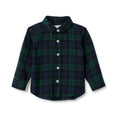 Amazon Essentials x Sofia Grainge Camisa Franela Niño | Cuadros Black Watch Verde/Navy • Navidad • 100% Algodón