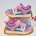 Zapatillas Deportivas Casuales para Niñas con Diseño Color Block y Cierre de Contacto (Ligeras y Antideslizantes para Uso Diario) (Talla 21 - 30)