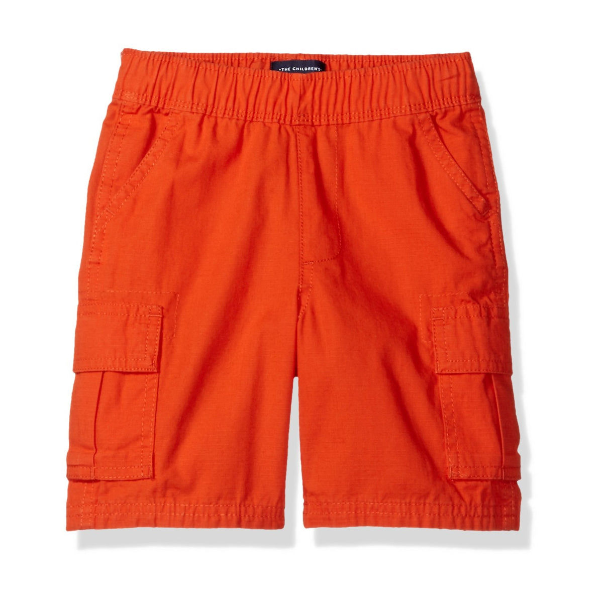 The Children's Place Short Cargo Naranja Niño | Algodón • Cintura Elástica • Bolsillos Cargo