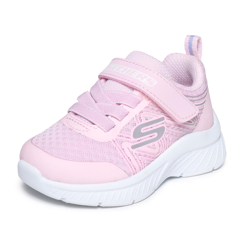 Skechers - Tenis Deportivos Skechers Girls' Microspec Advance con Cierre Adaptable y Lavables para Niña (Rosa Claro) (Talla 21 - 26)