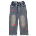 Jean para Niña con Flores Rosas 3D (4T - 10)