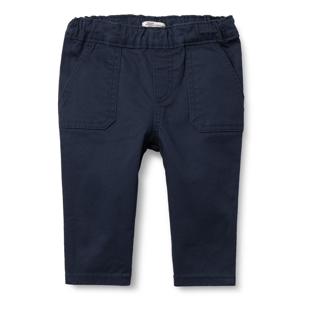 Amazon Essentials x Sofia Grainge Pantalón Chino Bebé/Niño | Navy • Stretch • Cintura Elástica • Bolsillos