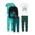 Set Pijama 6 Piezas Simple Joys by Carter's | 3 Conjuntos 100% Algodón + Dragón + Monstruos + Submarinos | Niño Aventura (4T - 8T)