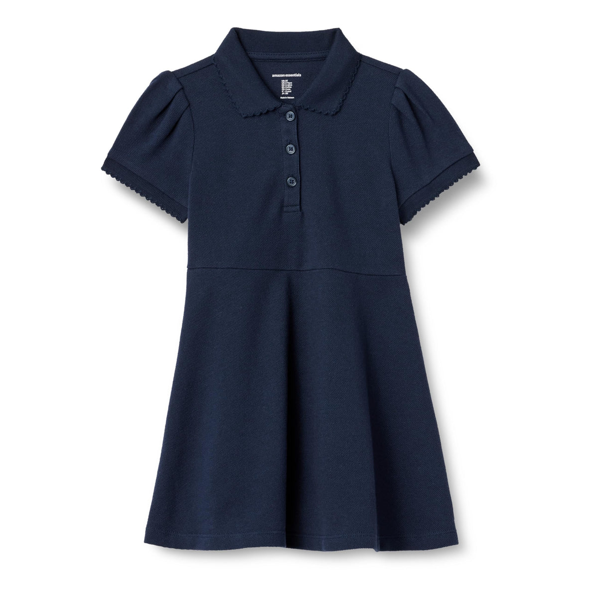 Amazon Essentials Vestido Polo Piqué Niña | Azul Navy