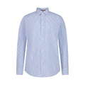 Tommy Hilfiger | Camisa de Vestir Manga Larga Rayas Azul Claro Niño (8T - 16T)