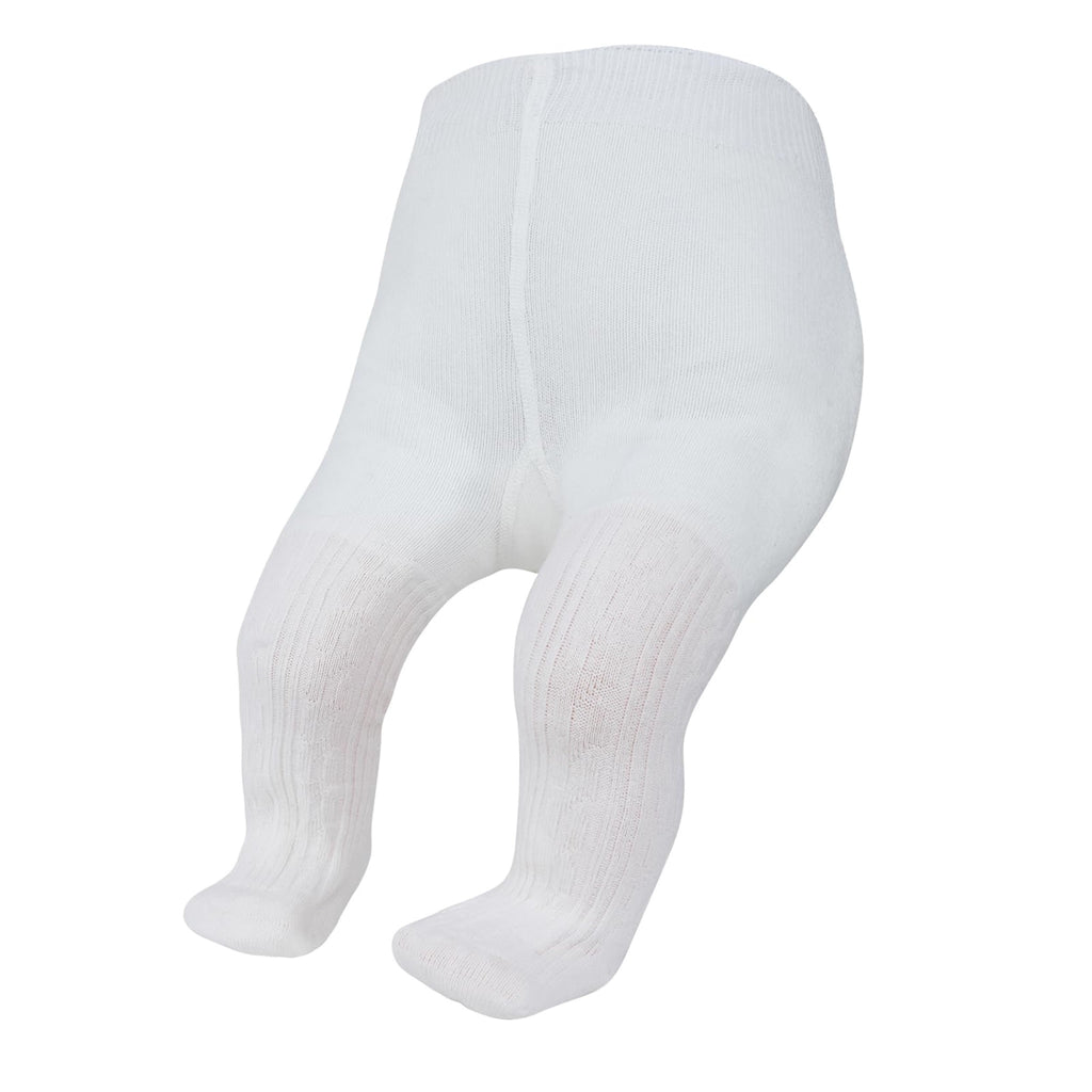 Malla Punto Trenzado Cable Knit American Trends | Sin Costura + Algodón Premium + Blanco Puro | Recién Nacida 0-12 Meses