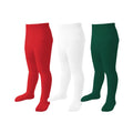 Pack 3 Mallas Punto Trenzado Cable Knit Mini Angel | Sin Costura + Algodón Peinado + Rojo Blanco Verde | Bebé Niña 0-6 Años