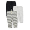 Amazon Essentials - Pack 3 Pantalones Jogger de Algodón para Bebé