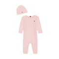 Overol Cable Knit con Gorra Tommy Hilfiger | Rosa Palo | Niña/Bebé (0M - 9M)