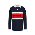 Tommy Hilfiger | Rugby Manga Larga College Stripe Azul Marino Niño (8T - 16T)