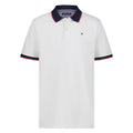 Tommy Hilfiger | Polo Piqué Manga Corta Tipped Blanco Niño (8T - 16T)