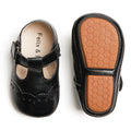 Zapatos de Vestir Antideslizantes de Suela Suave con Velcro para Bebé (Negro) – Félix & Flora