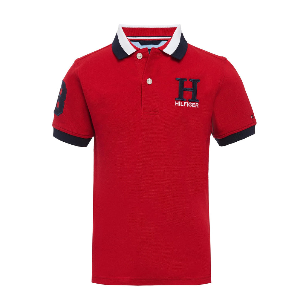 Tommy Hilfiger | Polo Piqué Tomas Manga Corta Rojo Niño (8-10T)