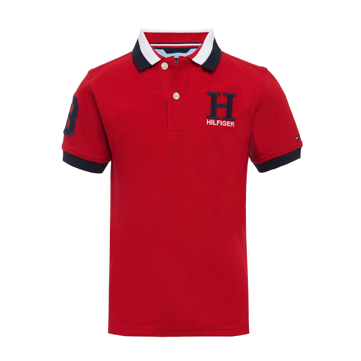 Tommy Hilfiger | Polo Piqué Tomas Manga Corta Rojo Niño (8-10T)
