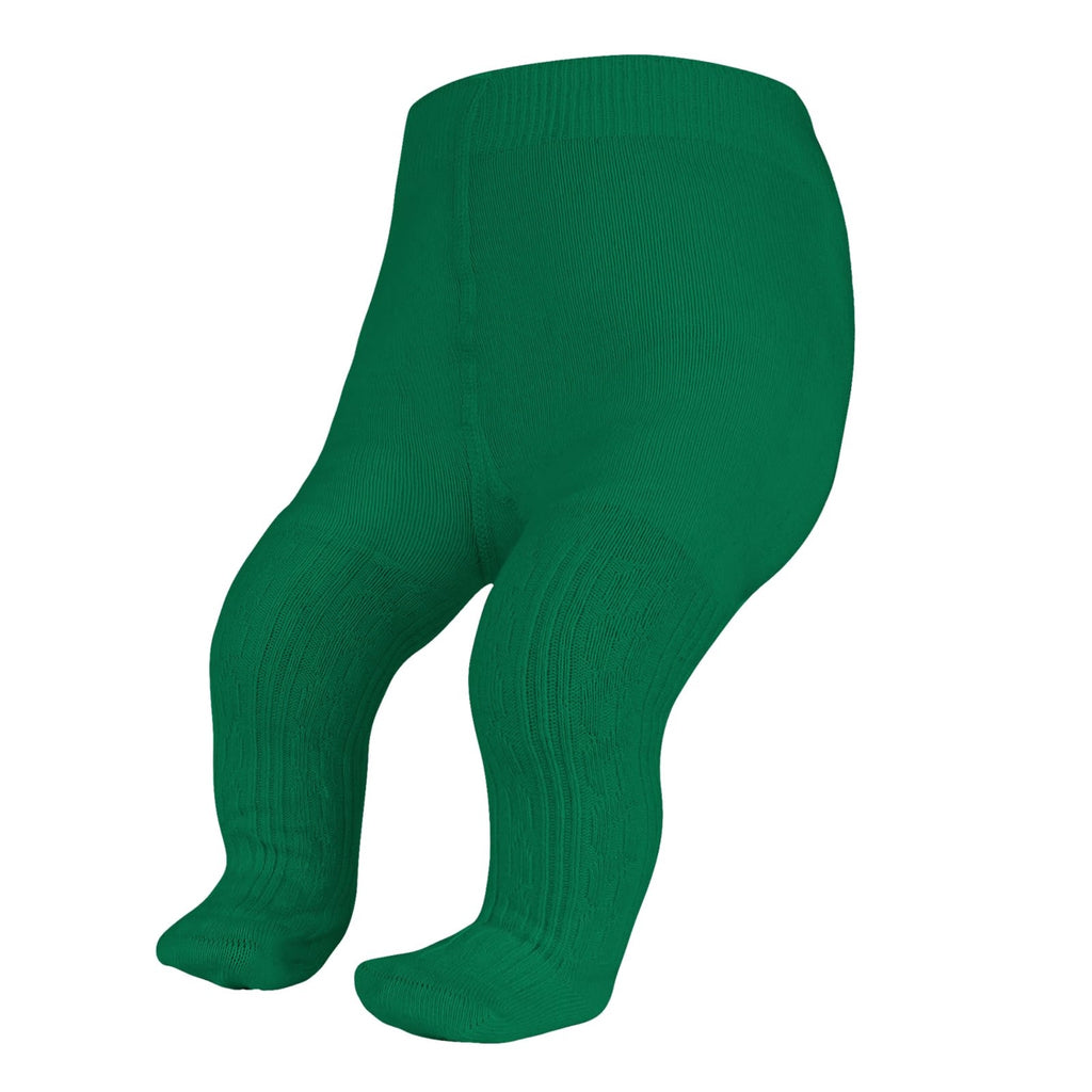Malla Punto Trenzado Cable Knit American Trends | Sin Costura + Algodón Premium + Verde Oscuro | Recién Nacida 0-12 Meses
