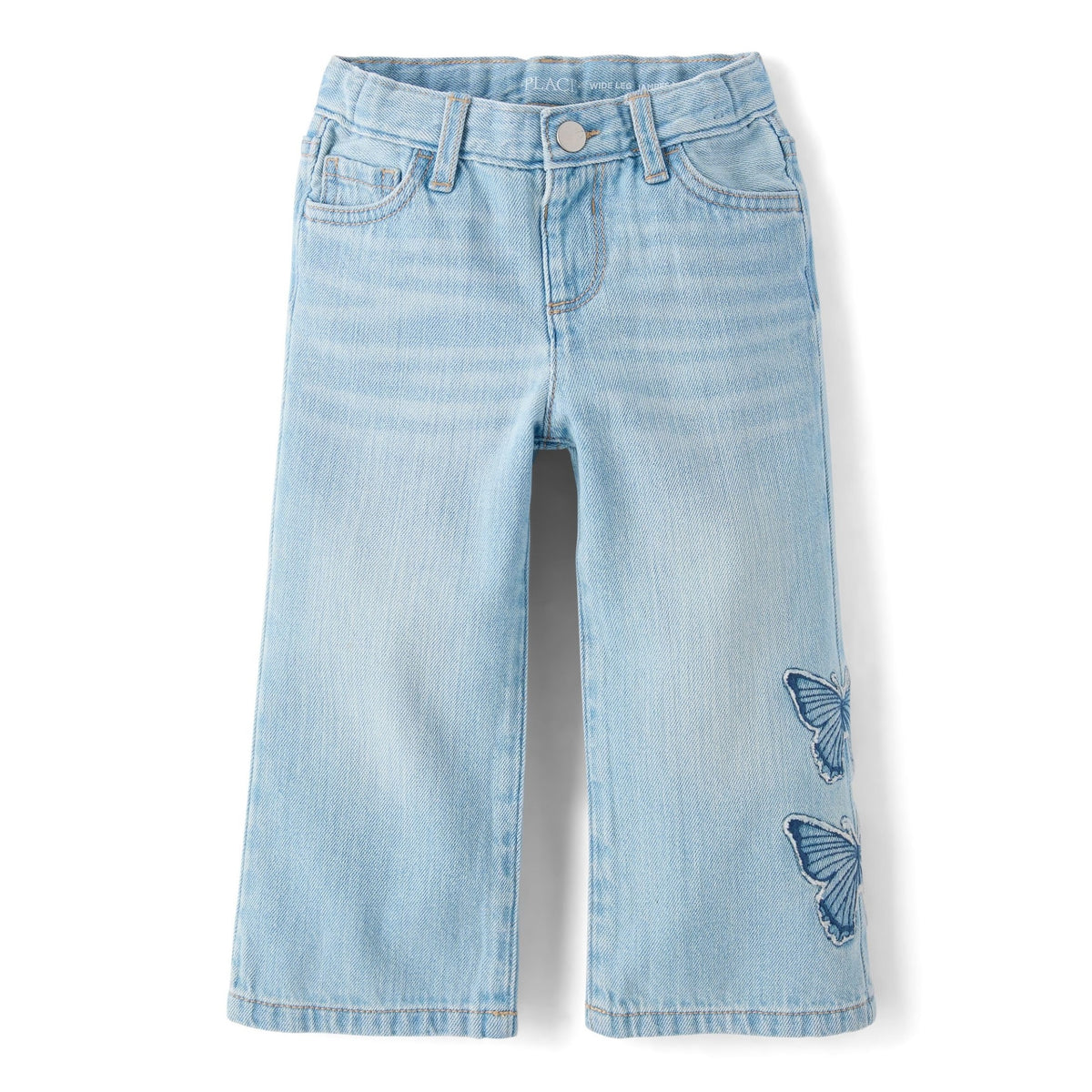 The Children's Place Jeans de Pierna Ancha con Mariposas Bordadas (12M - 5T)