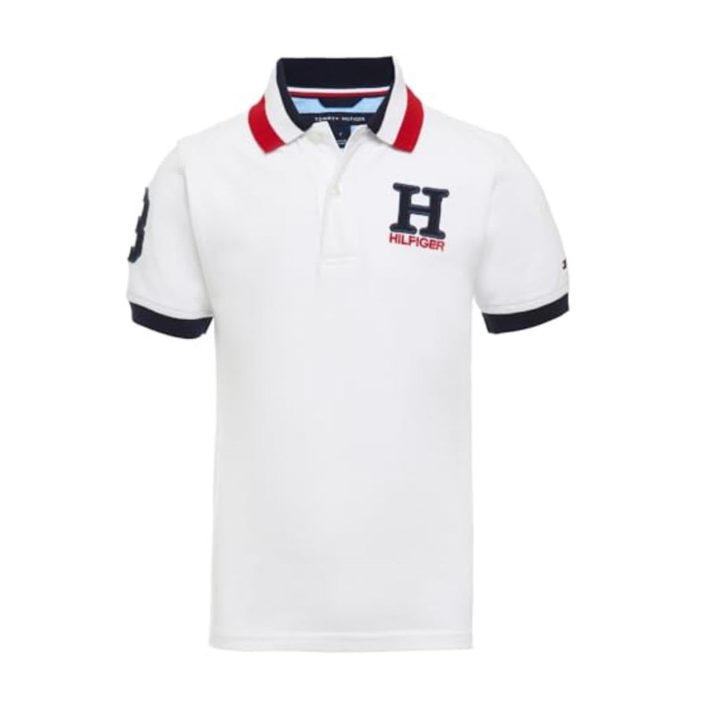 Tommy Hilfiger | Polo Piqué Matt Premium Manga Corta Blanco Niño (2T - 7T)
