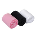 Medias Pantimedias Nina Pack 3 Pares Microfibra 50 Den Blanco Negro Rosa Alta Elasticidad Baile Escolar Casual (2-13T)