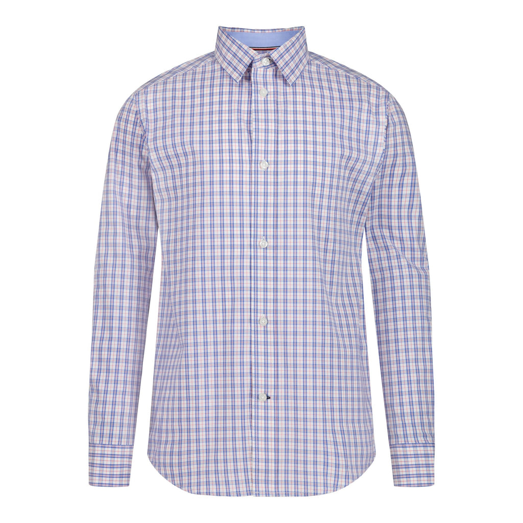 Tommy Hilfiger | Camisa de Vestir Manga Larga Cuadros Multicolor Niño (Solo 10T)