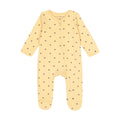Mono con Pies Manga Larga Tommy Hilfiger | Corazones Bandera Allover | Amarillo Vainilla | Bebé/Niña (0/3M - 3/6M)